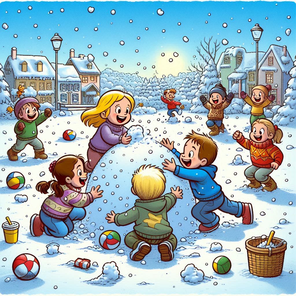 Der Schneeballschlacht